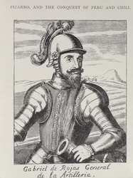 Porträt von Gabriel de Rojas, General der Artillerie, aus The Narrative and Critical History of America, herausgegeben von Justin Winsor, London, 1886